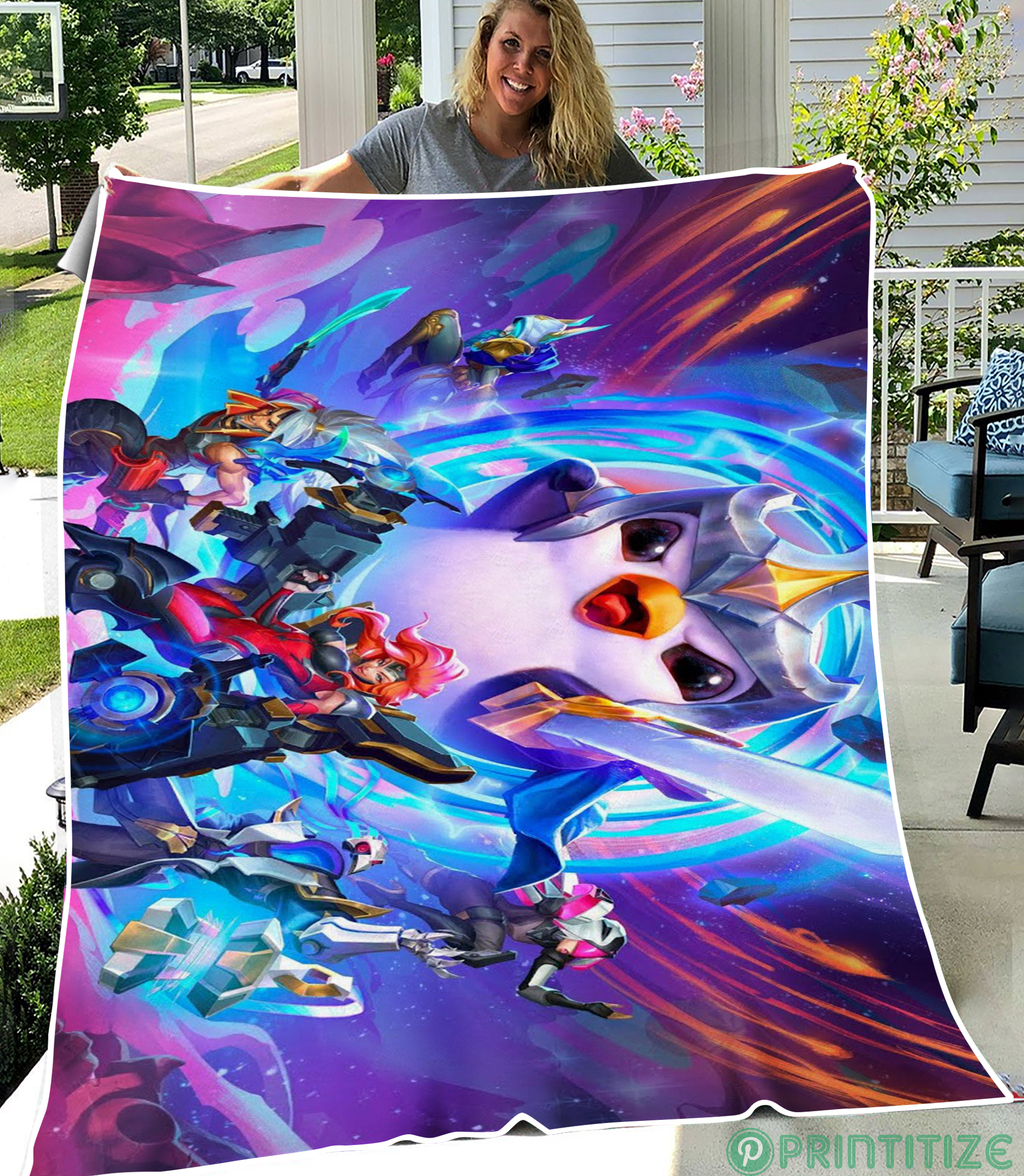 Teamfight Tactics Gameplay Fleece Blanket