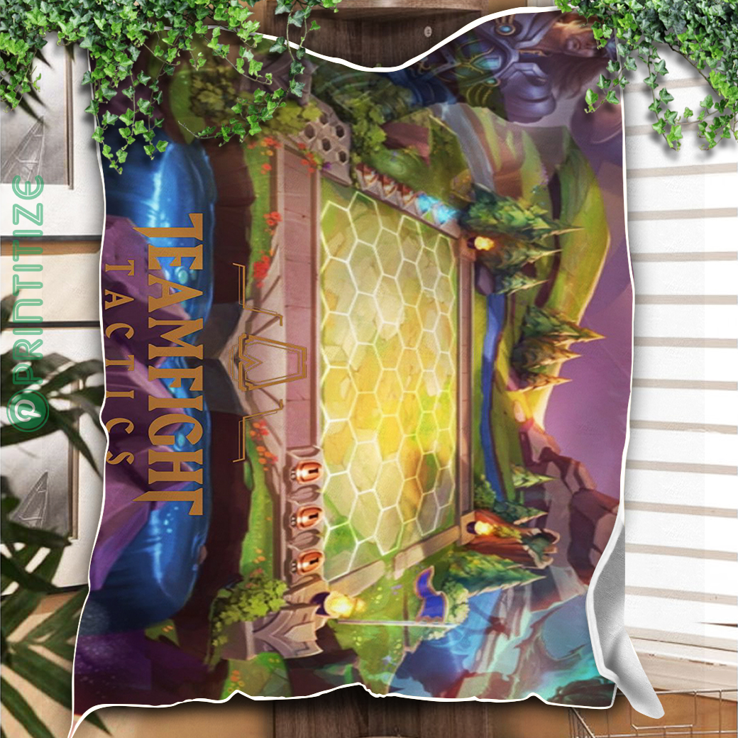 Teamfight Tactics Map Fleece Blanket