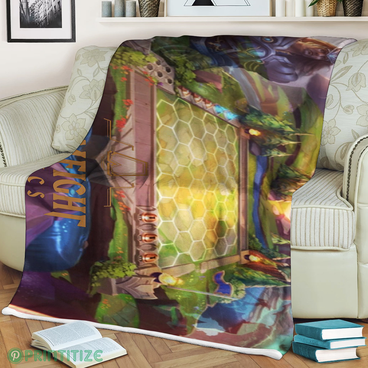 Teamfight Tactics Map Fleece Blanket