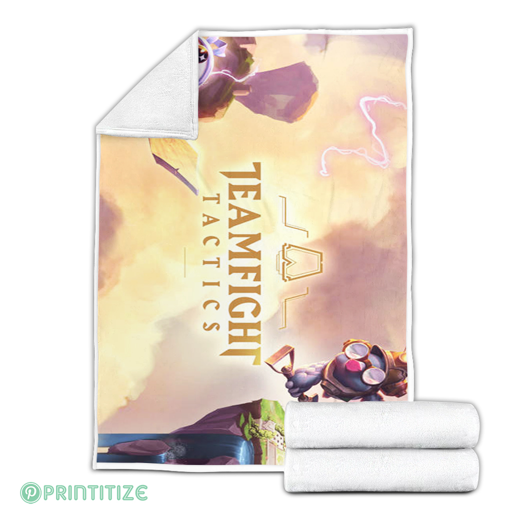 Teamfight Tactics Wallpaper Fleece Blanket