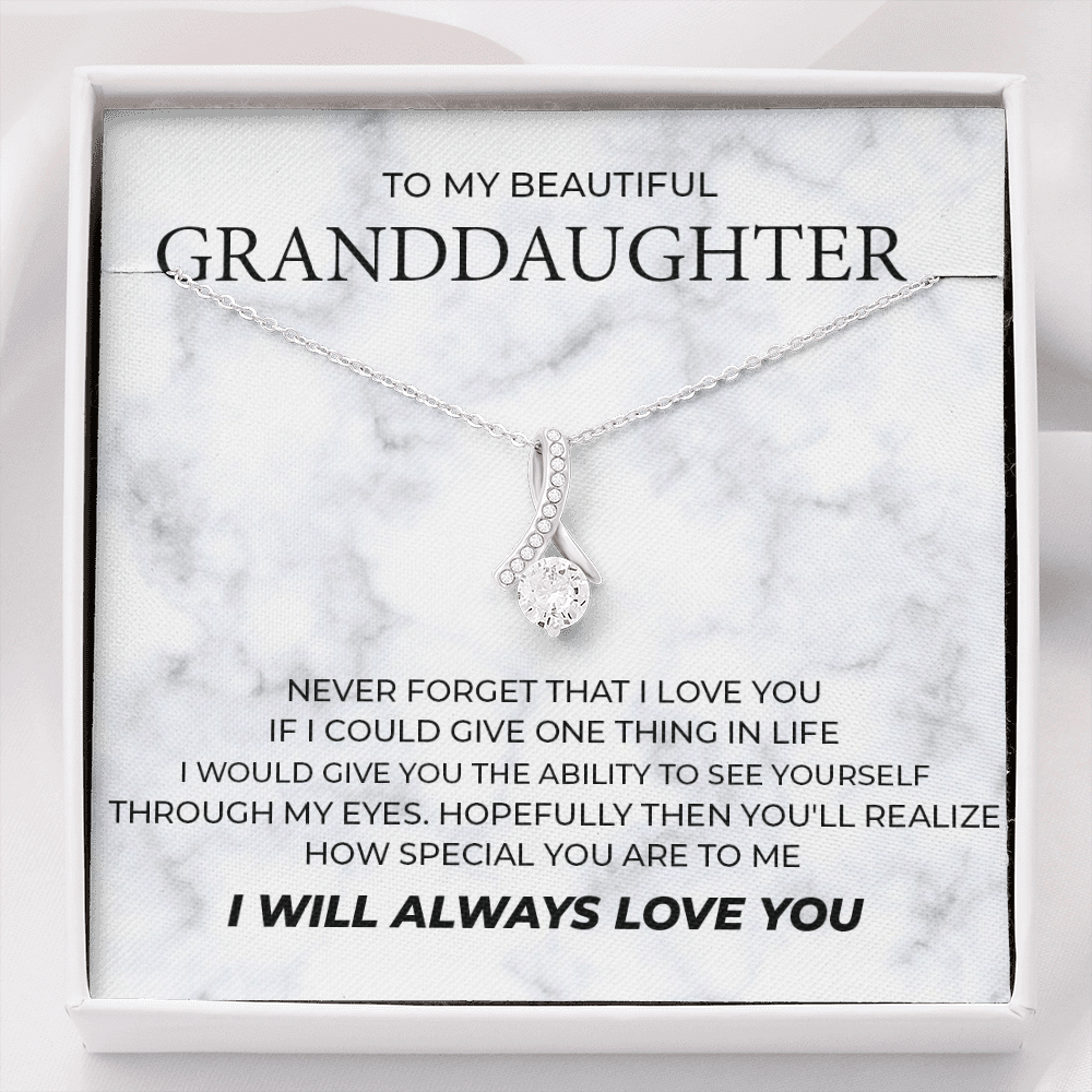 Tears came into my granddaughter eyes after reading these words – Alluring Necklace