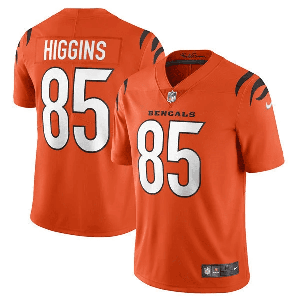 Tee Higgins Men's Cincinnati Bengals Regular Vapor Orange Jersey - All Stitched 