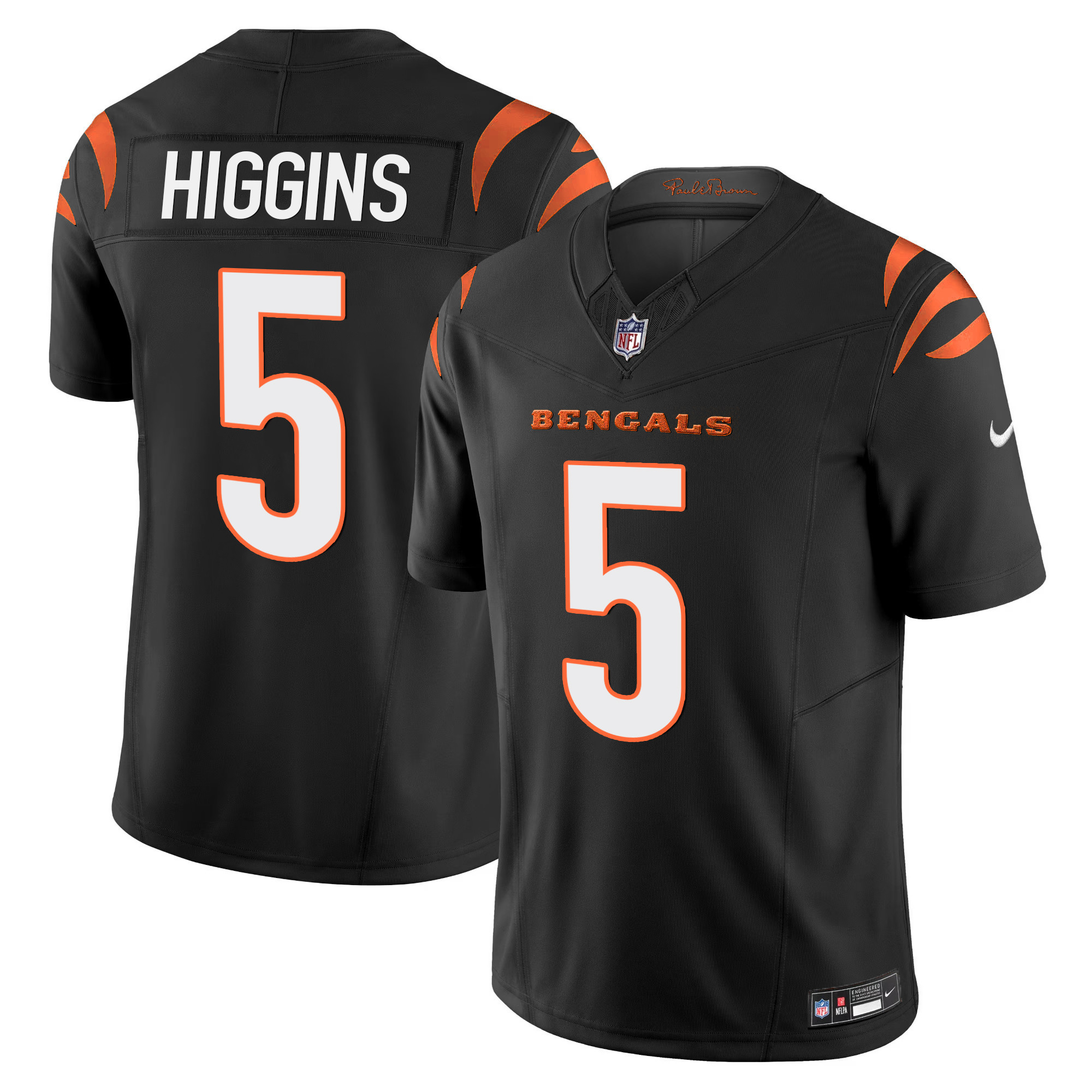 Tee Higgins Men's Cincinnati Bengals Vapor Limited Black Jersey - All Stitched 