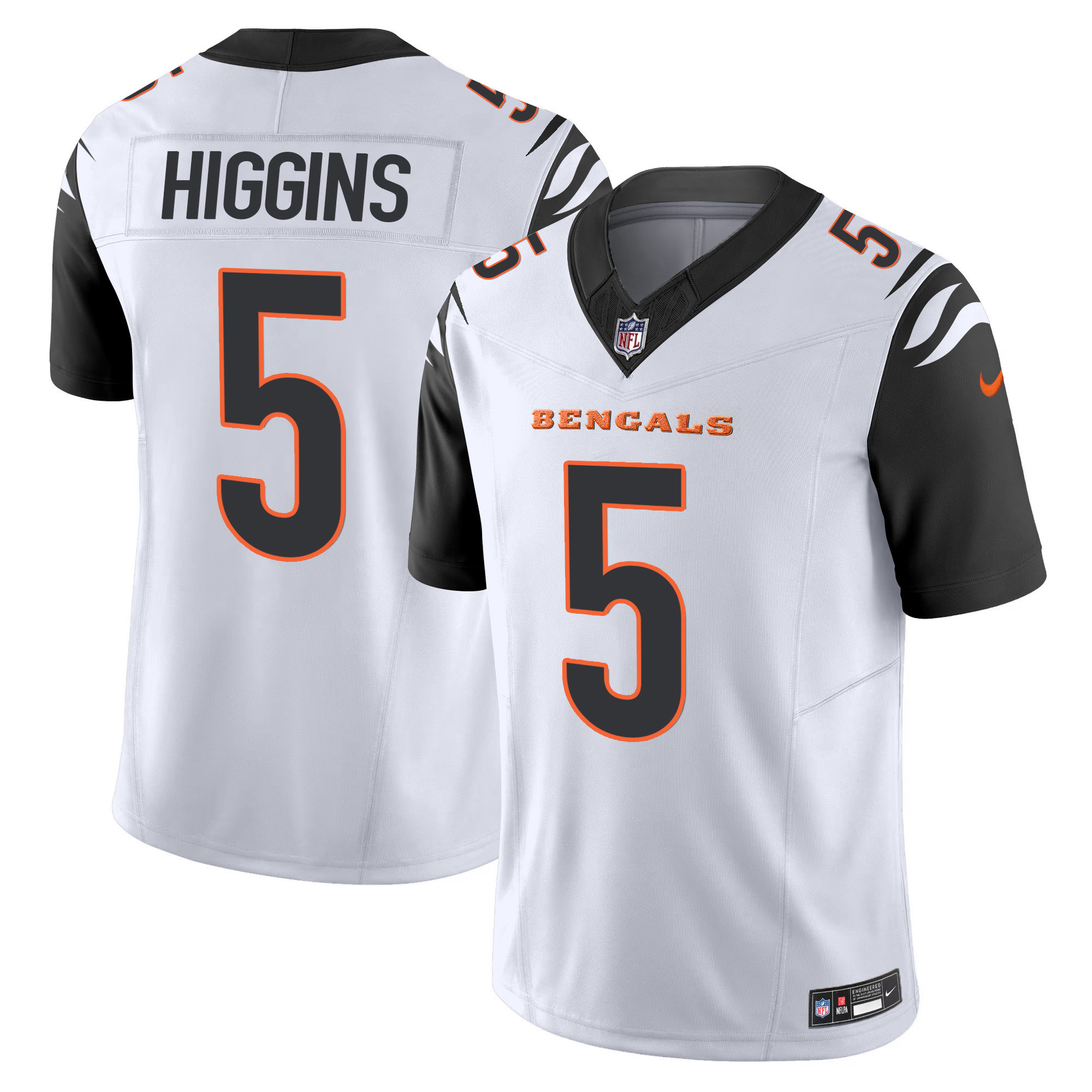 Tee Higgins Men's Cincinnati Bengals Vapor Limited Color Rush Jersey - All Stitched 