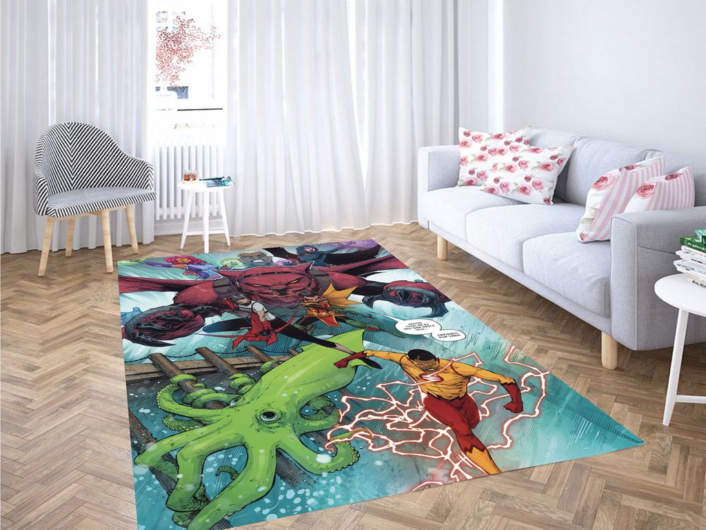 Teen Titans Comic Living Room Modern Carpet Rectangle Rug