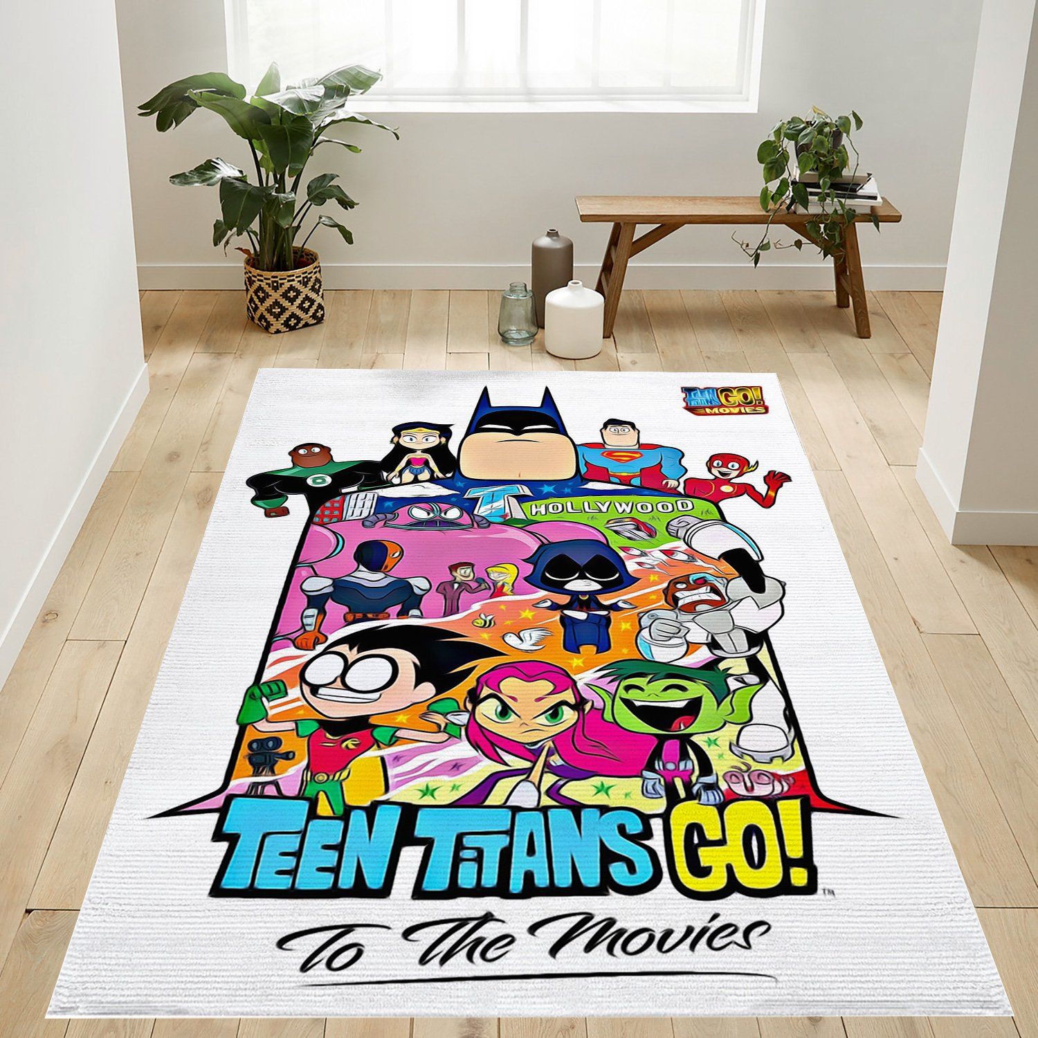 Teen Titans Go Rectangle Rug – Custom Size And Printing
