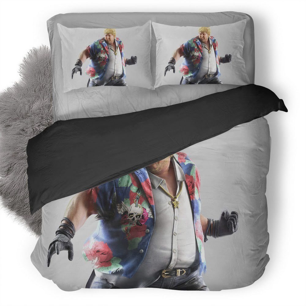 Tekken Bob 3D Customized Duvet Cover Bedding Set