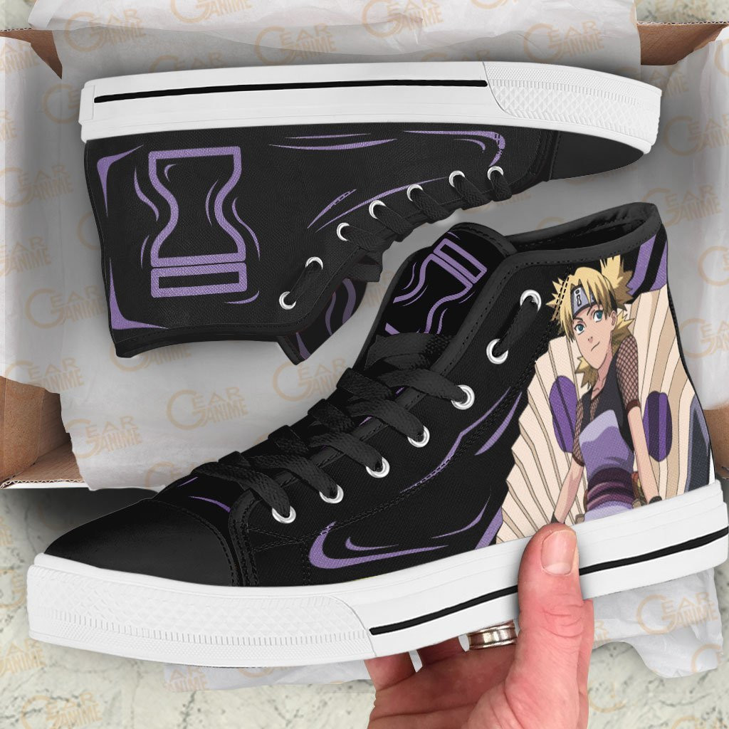 Temari High Top Shoes Custom Anime Sneakers
