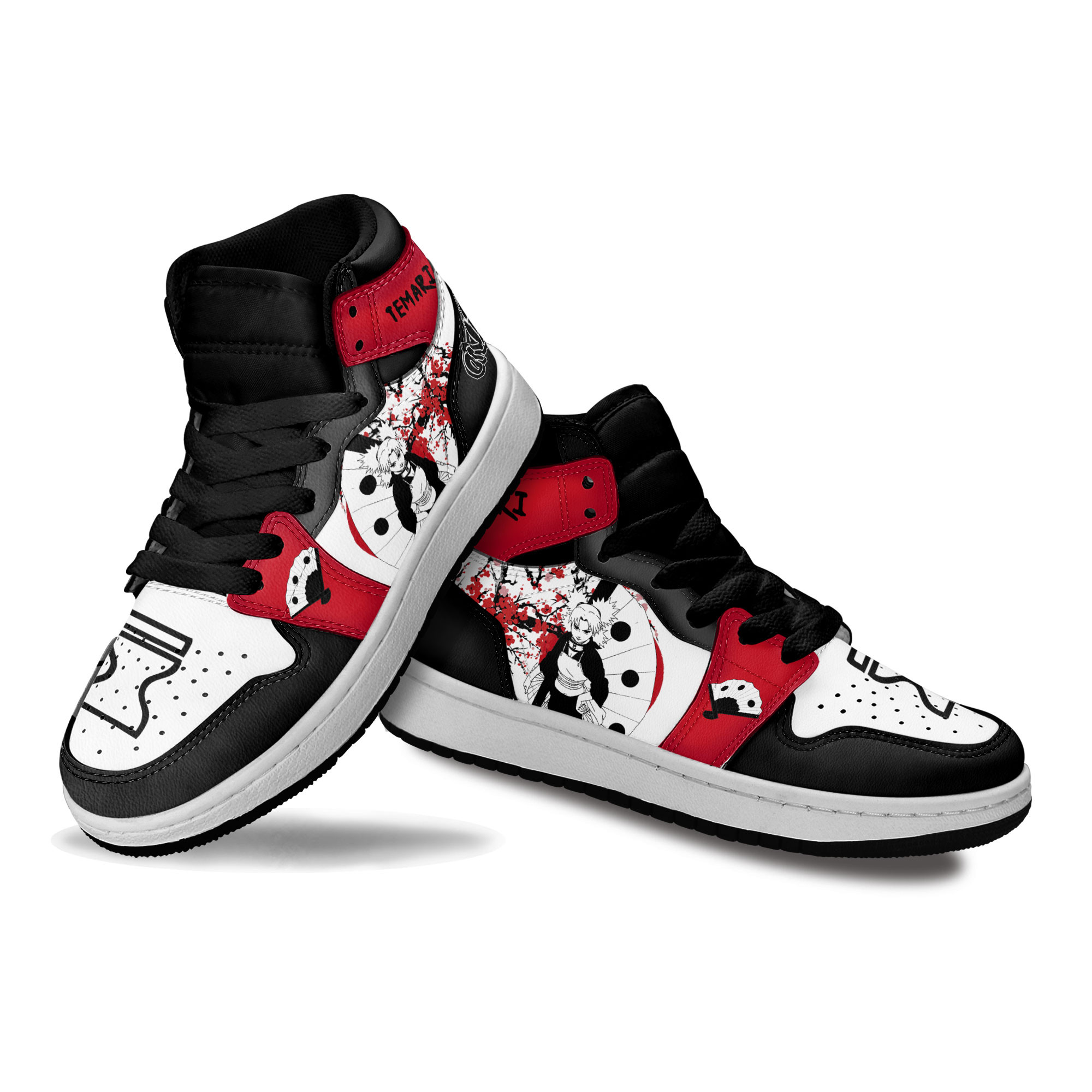 Temari Kids Sneakers Custom Anime Shoes For Kids Japan Style