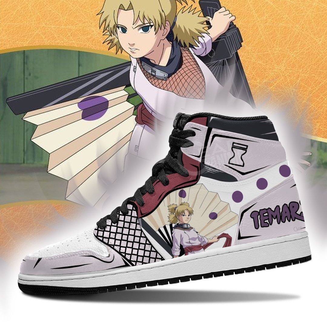 Temari Shoes Uniform Costume Boots Anime JD1s Sneakers, Air Jordan Hightop