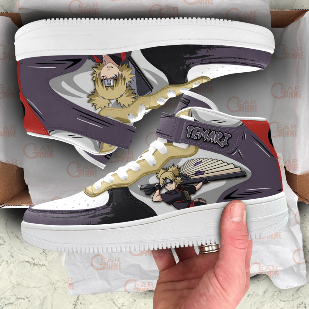 Temari Sneakers Air Mid Custom Anime Shoes