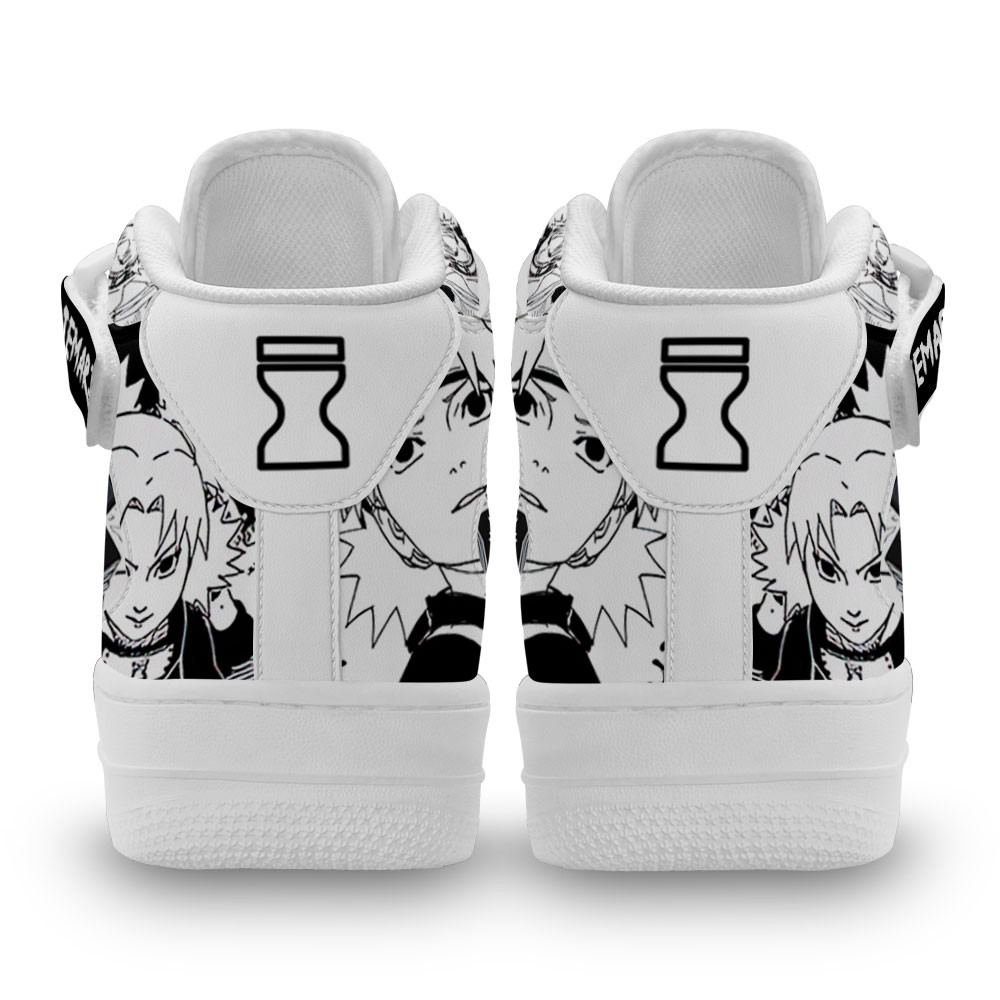 Temari Sneakers Air Mid Custom Anime Shoes Mix Manga