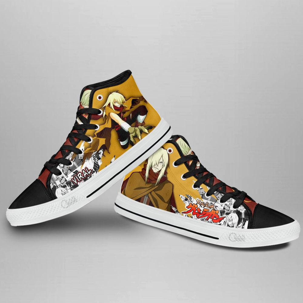 Tengen Toppa Gurren Lagann Viral High Top Shoes Custom Manga Anime Sneakers