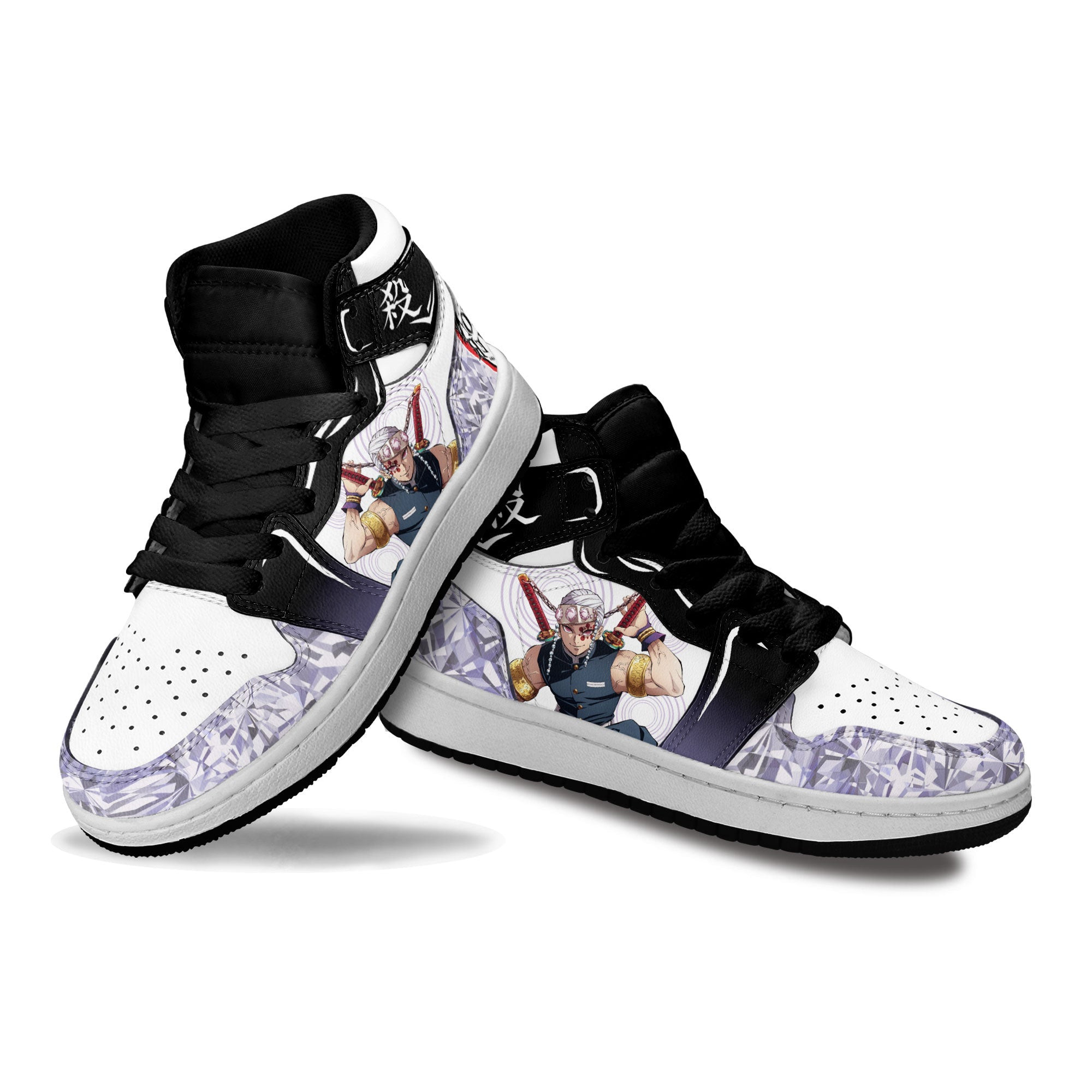 Tengen Uzui Kids Sneakers Custom Anime Demon Slayer Shoes For Kids