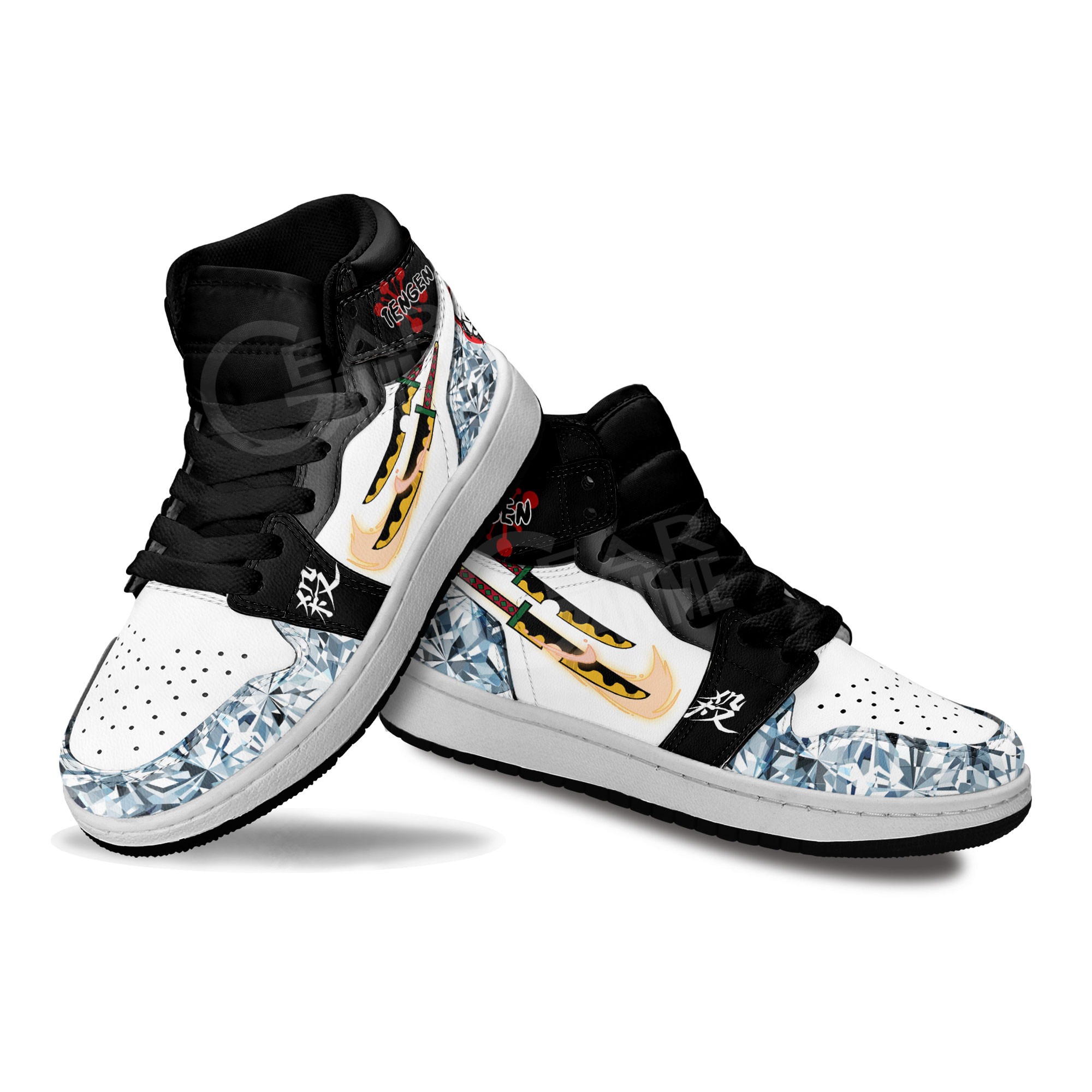 Tengen Uzui Skills Kids Sneakers Demon Slayer Anime Shoes For Kids