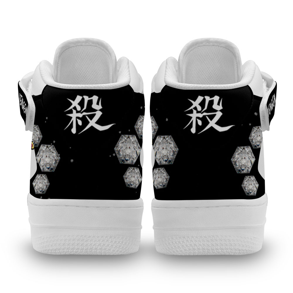 Tengen Uzui Sneakers Air Mid Custom Anime Demon Slayer Shoes
