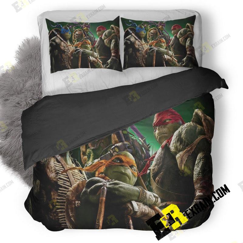 Tennage Mutant Ninja Turtles Hd 3D Customized Duvet Cover Bedding Set