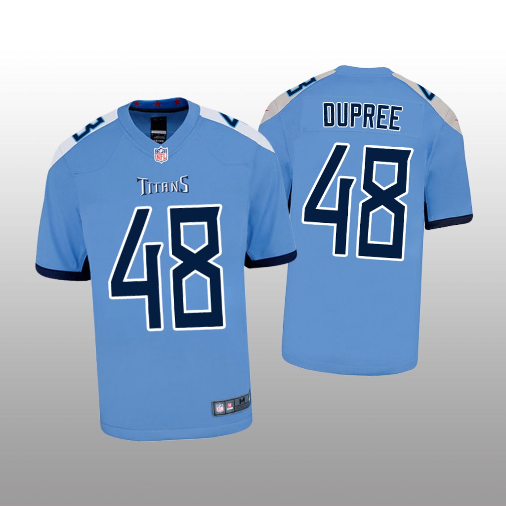 Tennessee Titans Bud Dupree Light Blue Jersey Game - Youth