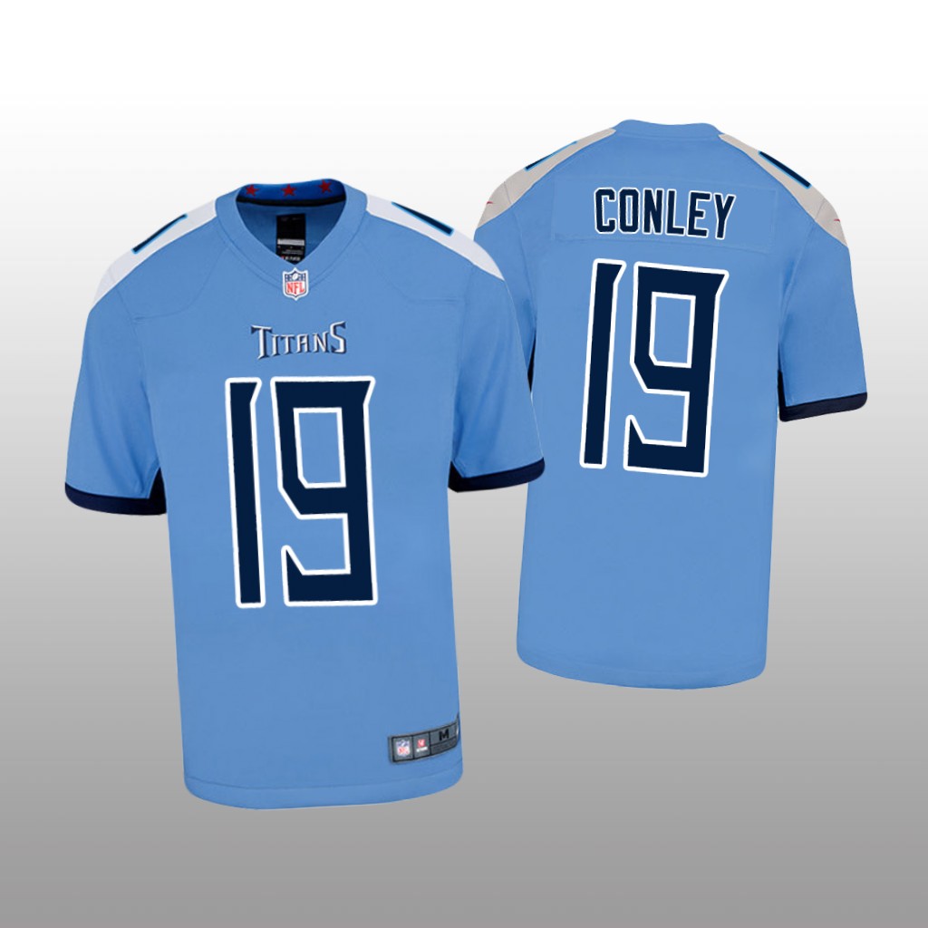 Tennessee Titans Chris Conley Light Blue Jersey Game - Youth
