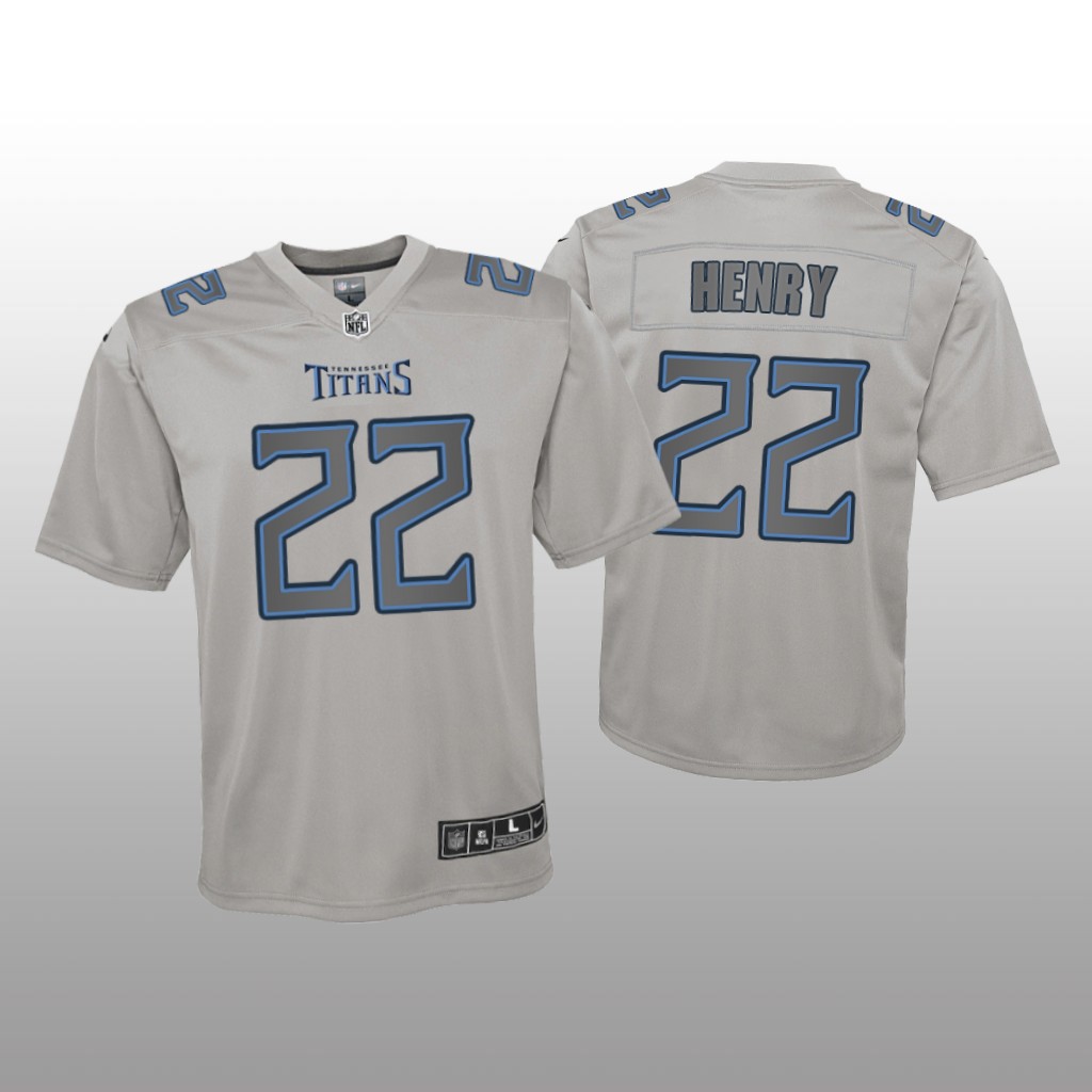 Tennessee Titans Derrick Henry Gray Jersey Atmosphere Fashion Game - Youth