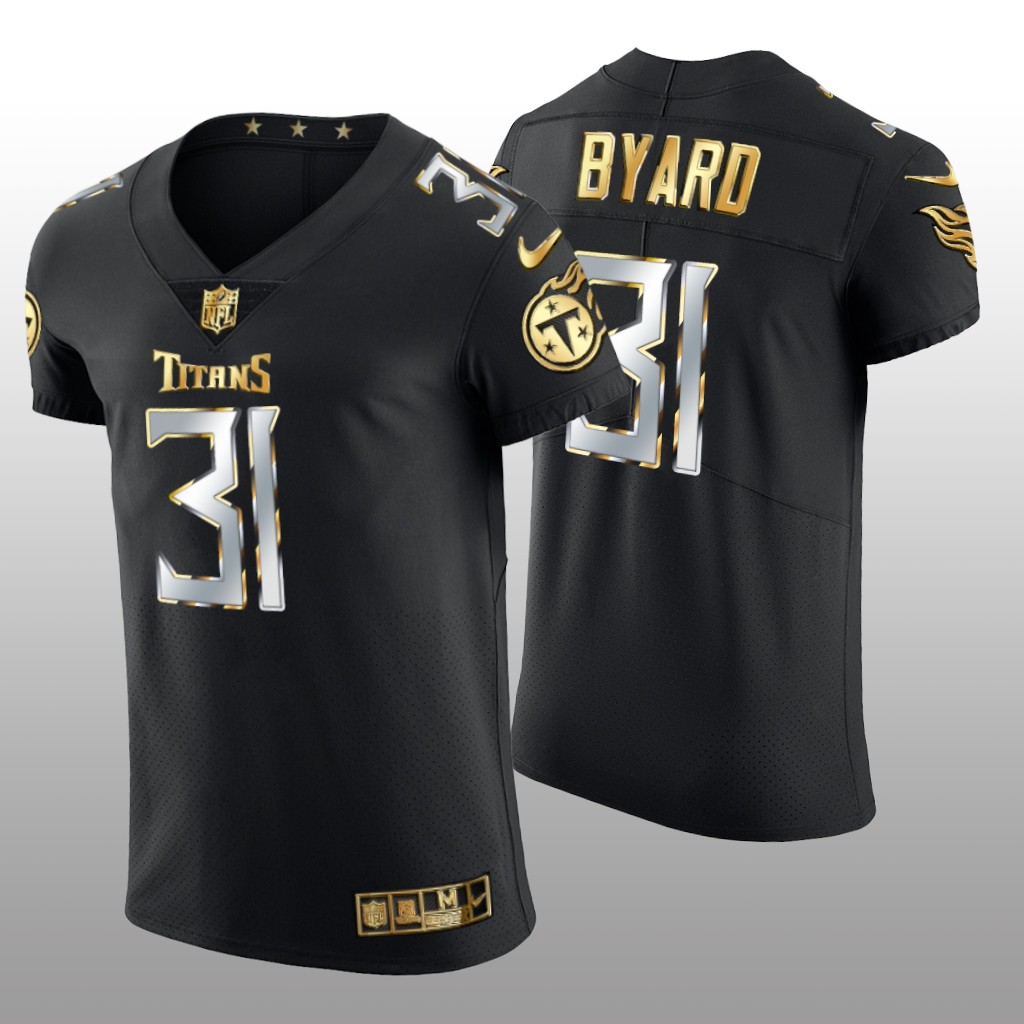 Tennessee Titans Kevin Byard Black Vapor Elite Jersey Golden Edition Men's