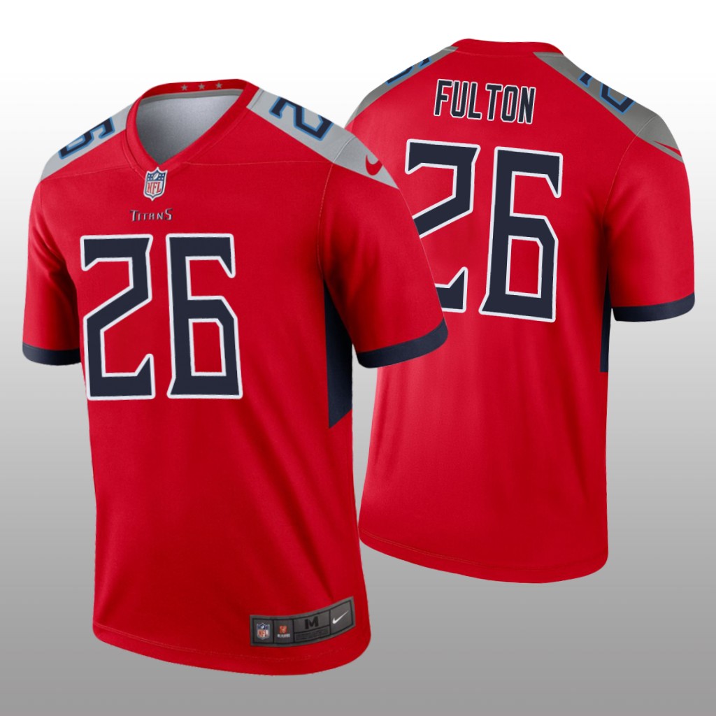 Tennessee Titans Kristian Fulton Red Jersey Inverted Legend - Men's