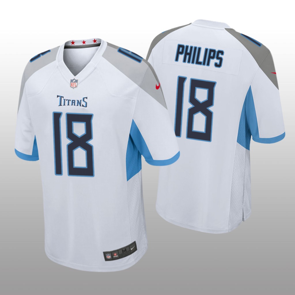 Tennessee Titans Kyle Philips White Jersey Game - Men's