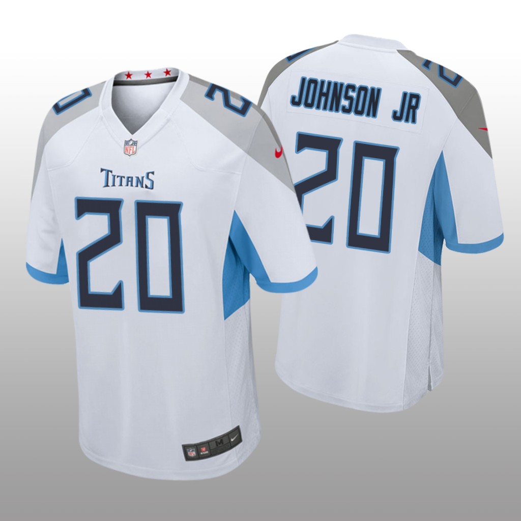 Tennessee Titans Lonnie Johnson Jr. White Jersey Game - Men's