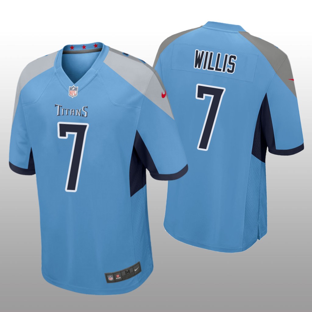 Tennessee Titans Malik Willis Light Blue Jersey Game - Men's