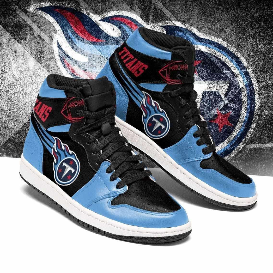 Tennessee Titans Nfl Air Sneakers Sneakers Sport Sneakers High Top Air Jordan Sneaker, Air Jordan Hightop