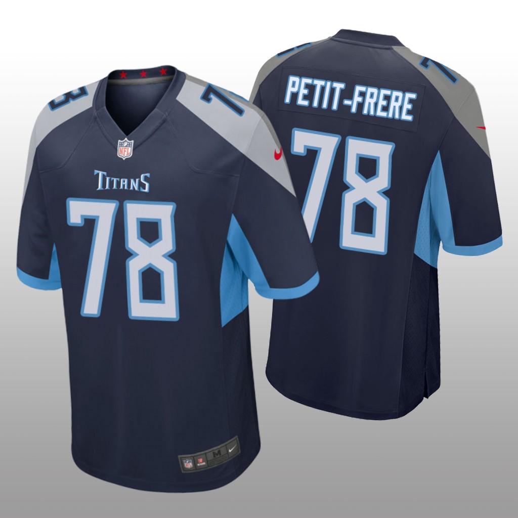 Tennessee Titans Nicholas Petit-Frere Navy Jersey Game - Men's