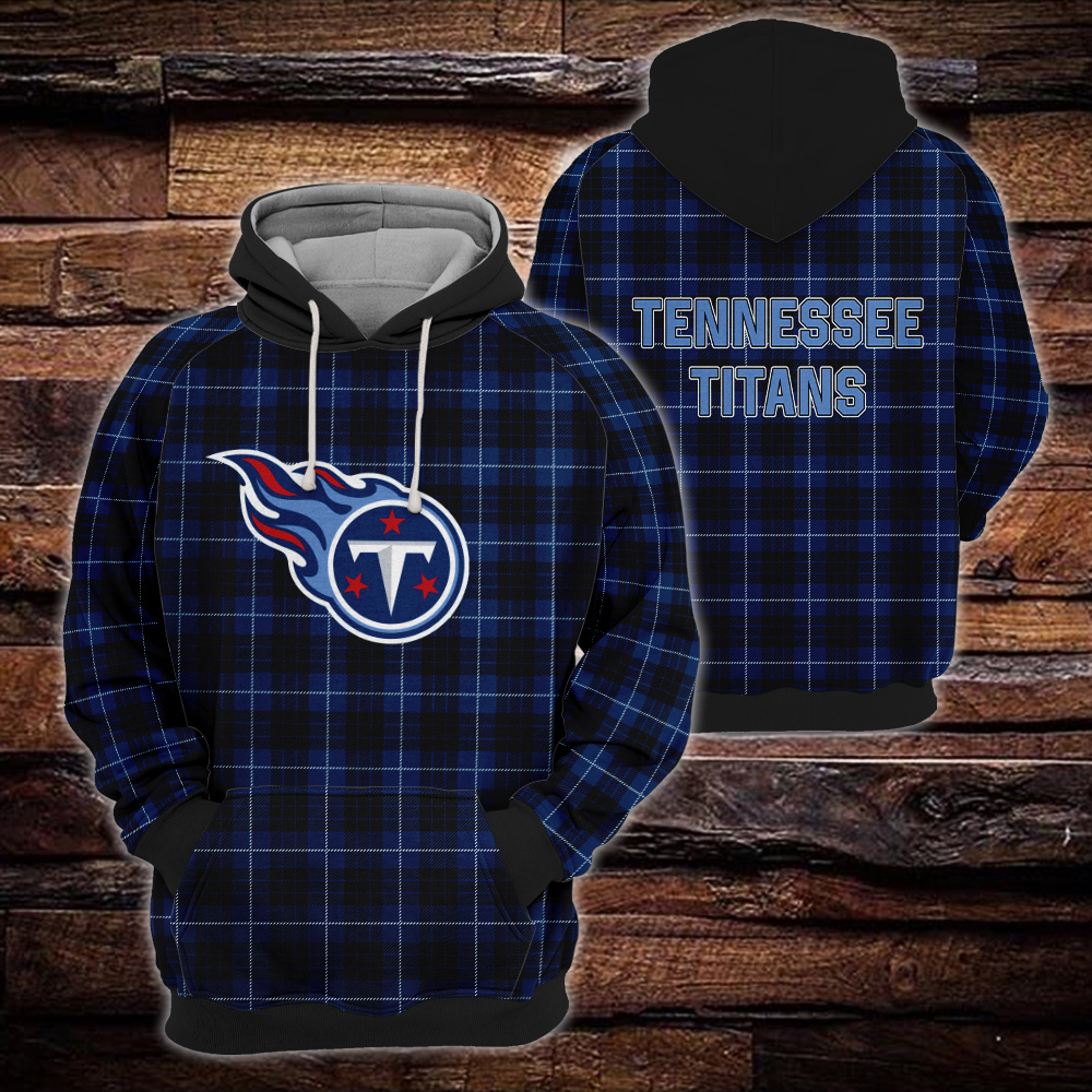 Tennessee Titans Plaid Hoodie 3D Gift For Fans