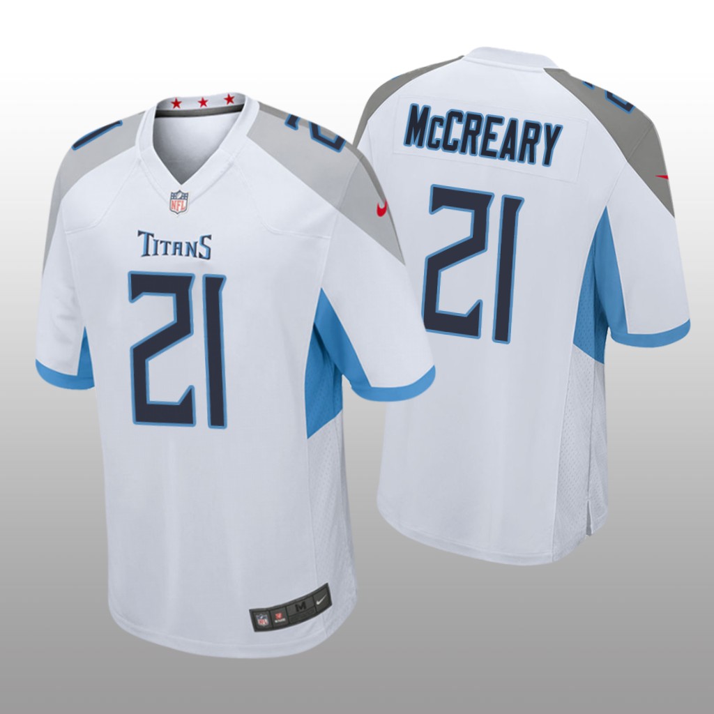 Tennessee Titans Roger McCreary White Jersey Game - Men's
