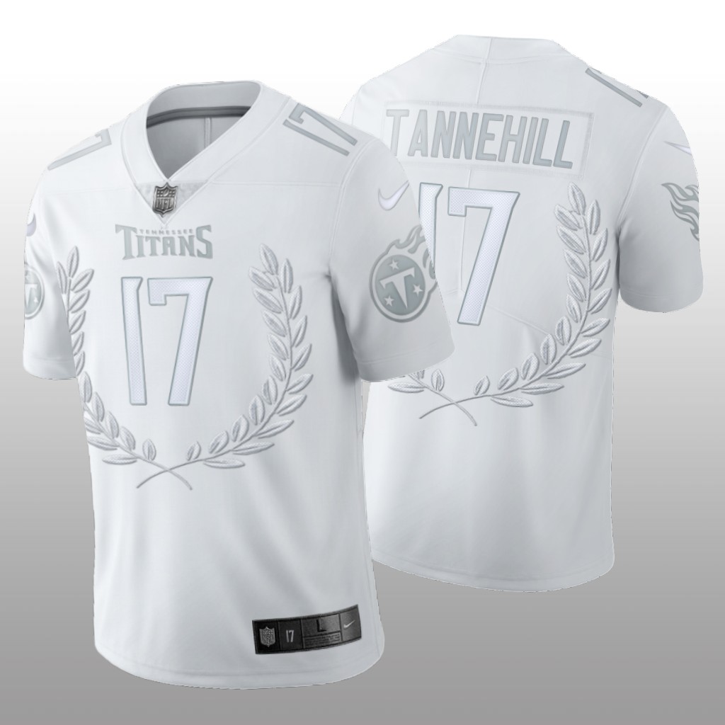 Tennessee Titans Ryan Tannehill White Jersey 2020 Platinum Limited