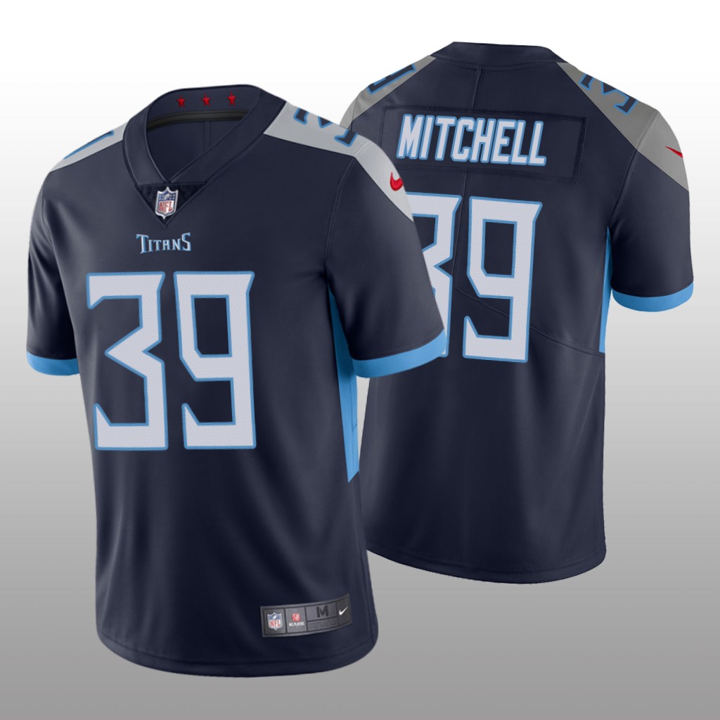 Tennessee Titans Terrance Mitchell Navy Jersey Vapor Limited - Men's