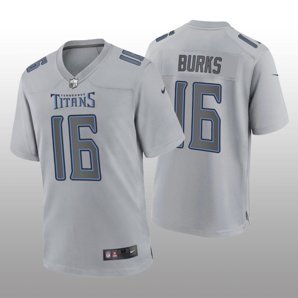 Tennessee Titans Treylon Burks Gray Jersey Atmosphere Fashion Game - Men's