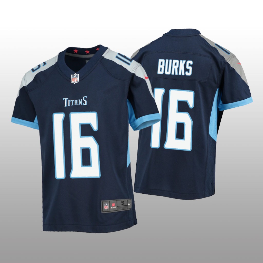 Tennessee Titans Treylon Burks Navy Jersey Game - Youth