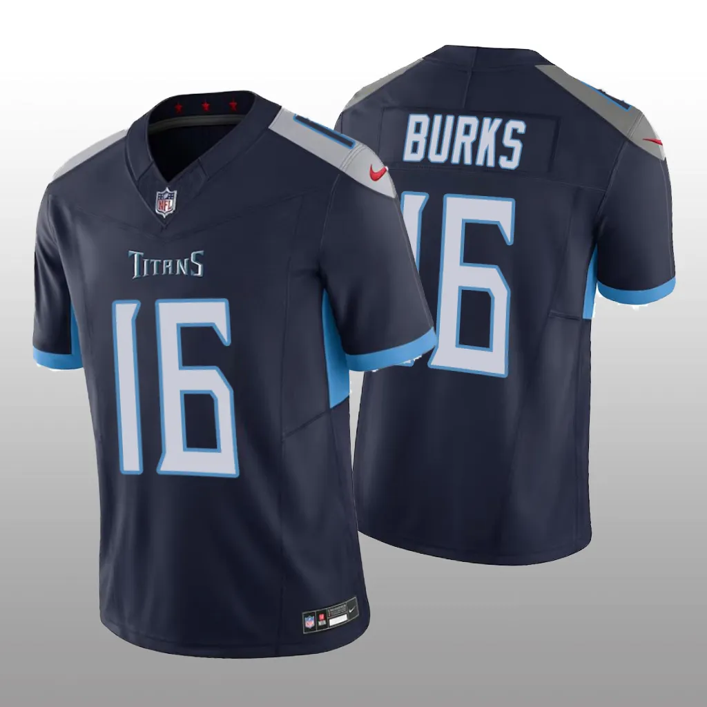 Tennessee Titans Treylon Burks Navy Jersey Vapor F.U.S.E. Limited - Men's