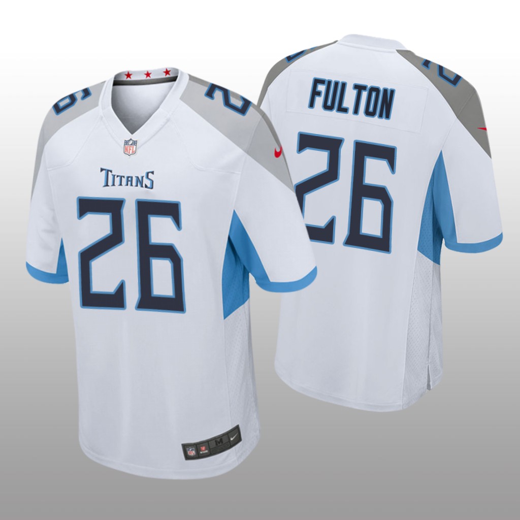 Tennessee Titans White 2020 NFL Draft Kristian Fulton Game Jersey