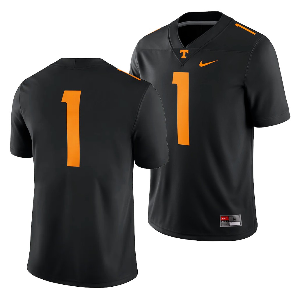 Tennessee Volunteers 1 Black College Alternate Game Jersey Men