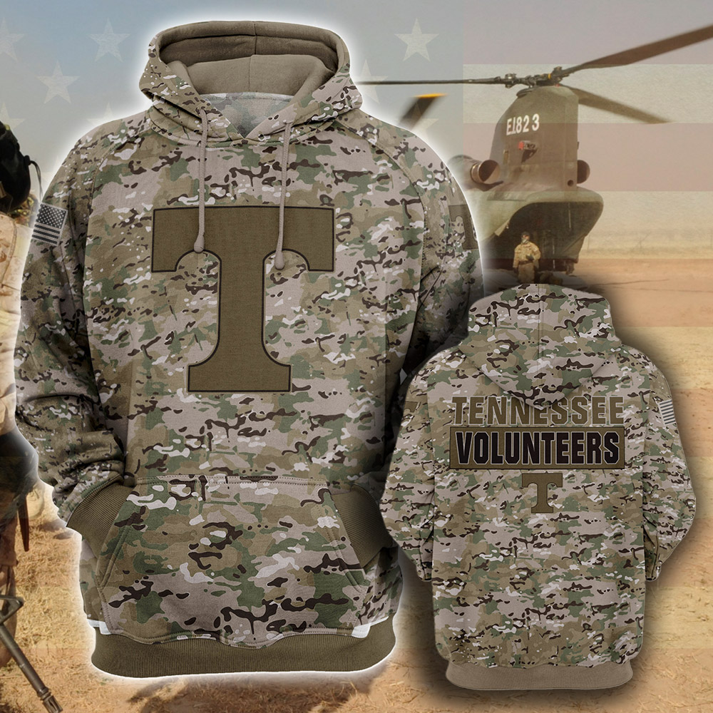 Tennessee Volunteers 3D Hoodie Camo Style Gift For Fans