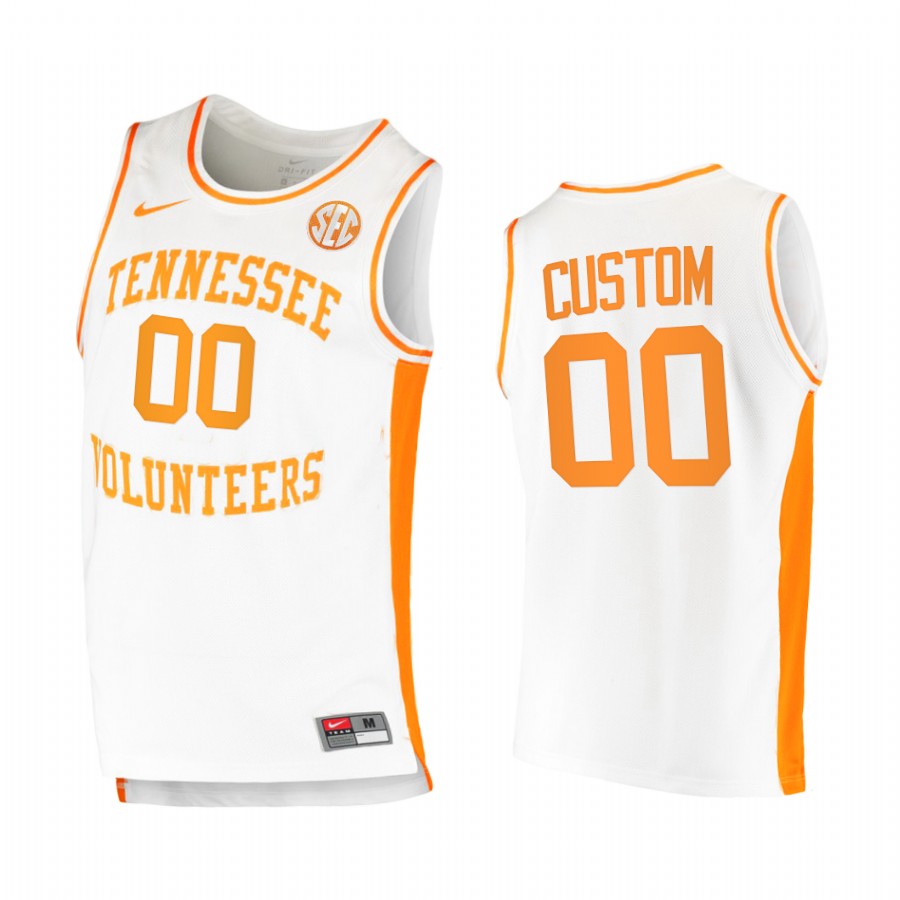 Tennessee Volunteers Custom Jersey 2021 White College