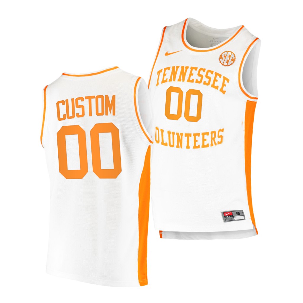 Tennessee Volunteers Custom White 2021 College Jersey