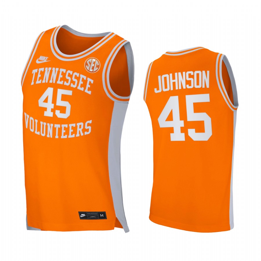 Tennessee Volunteers Keon Johnson Jersey 2021 Retro Orange College