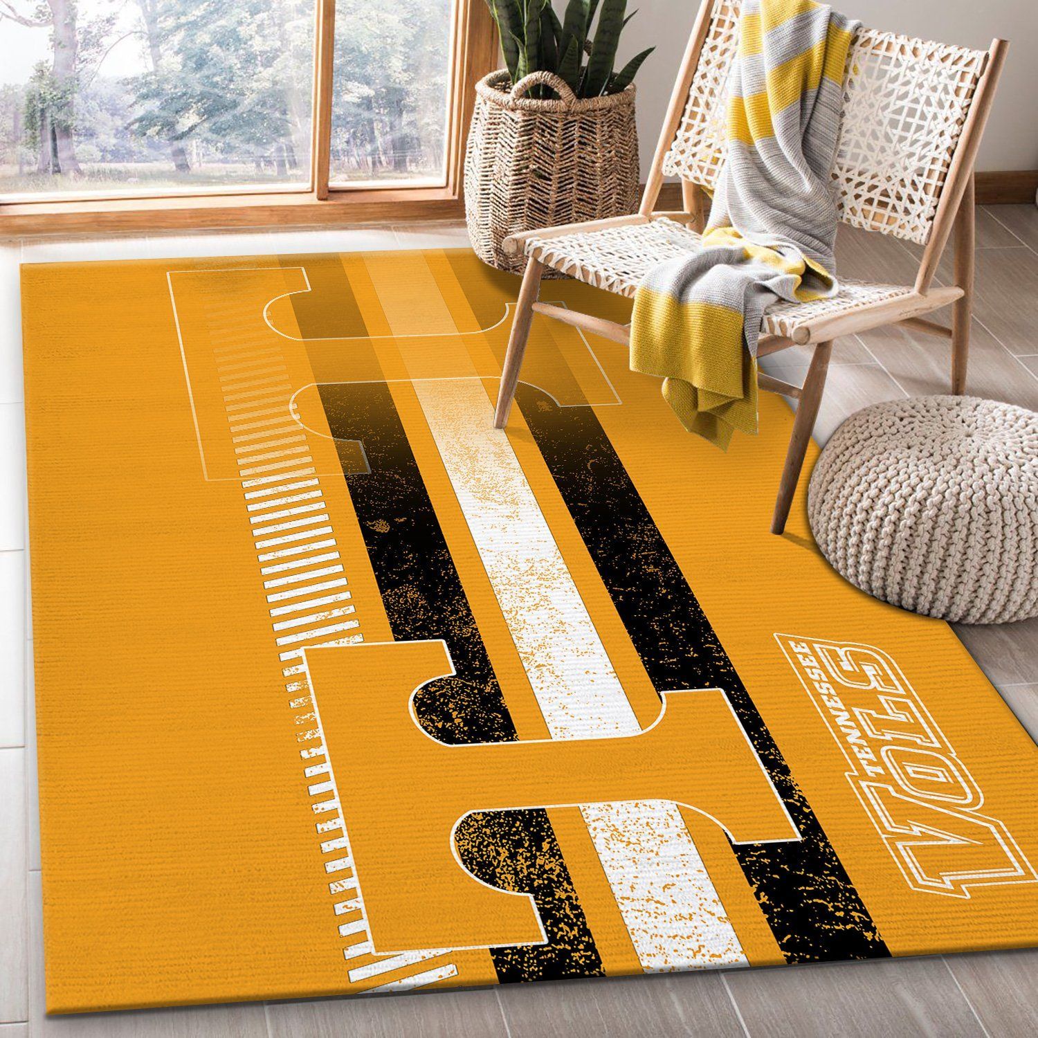 Tennessee Volunteers NCAA Rectangle Rug – Custom Size And Printing