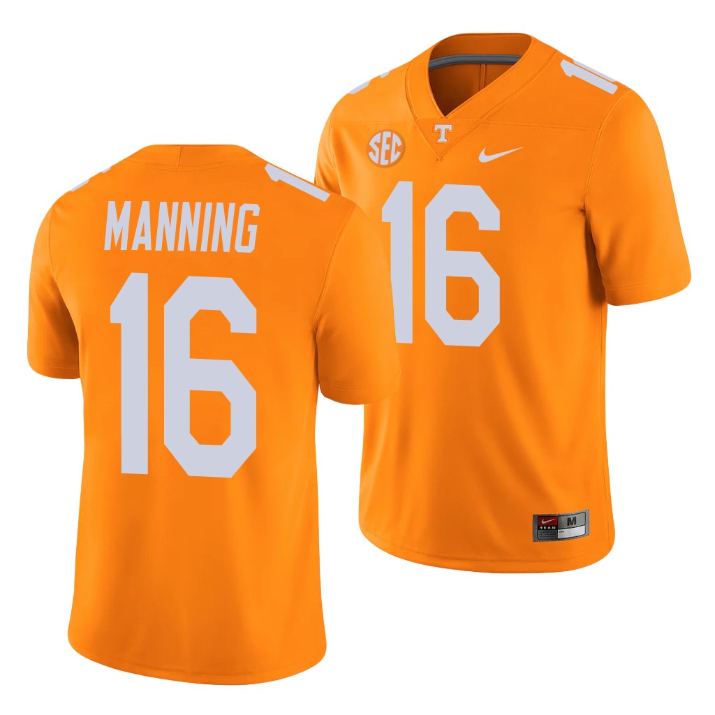 Tennessee Volunteers Peyton Manning Orange College Men's Alumni Player Game Jersey