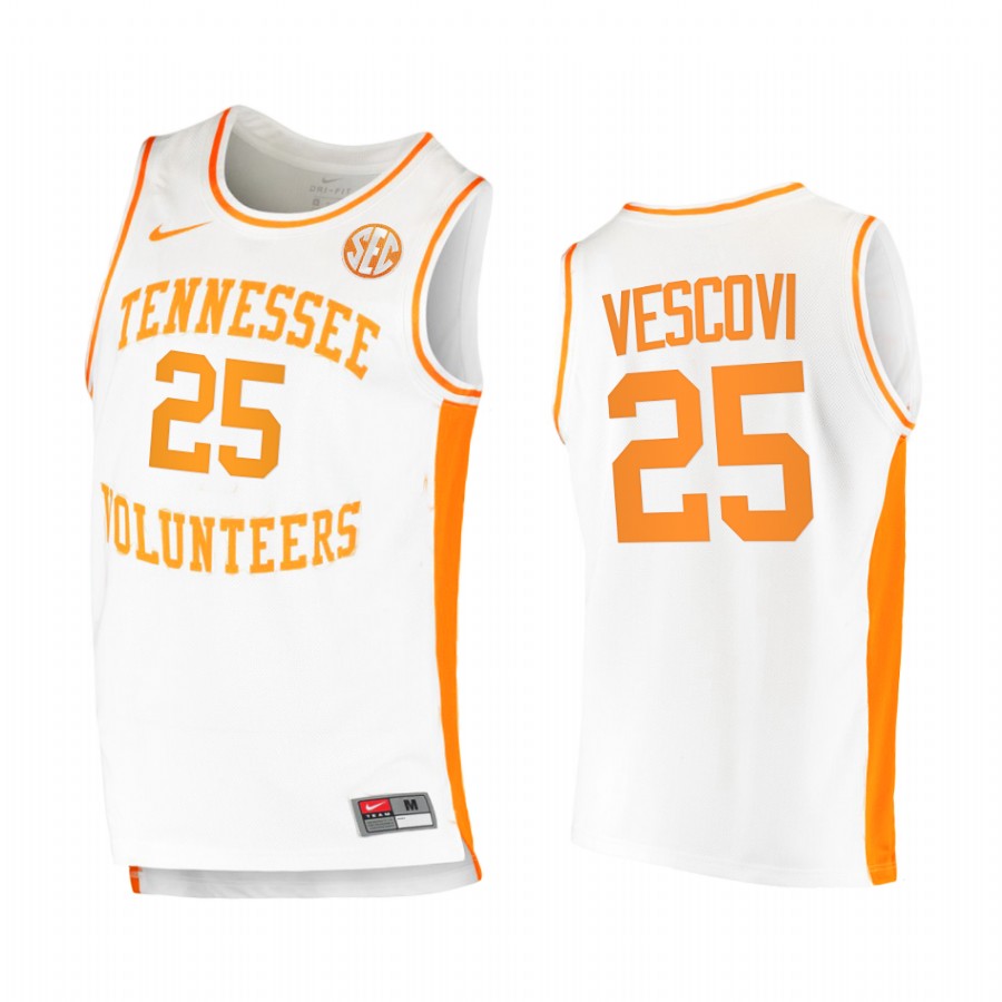 Tennessee Volunteers Santiago Vescovi Jersey 2021 White College