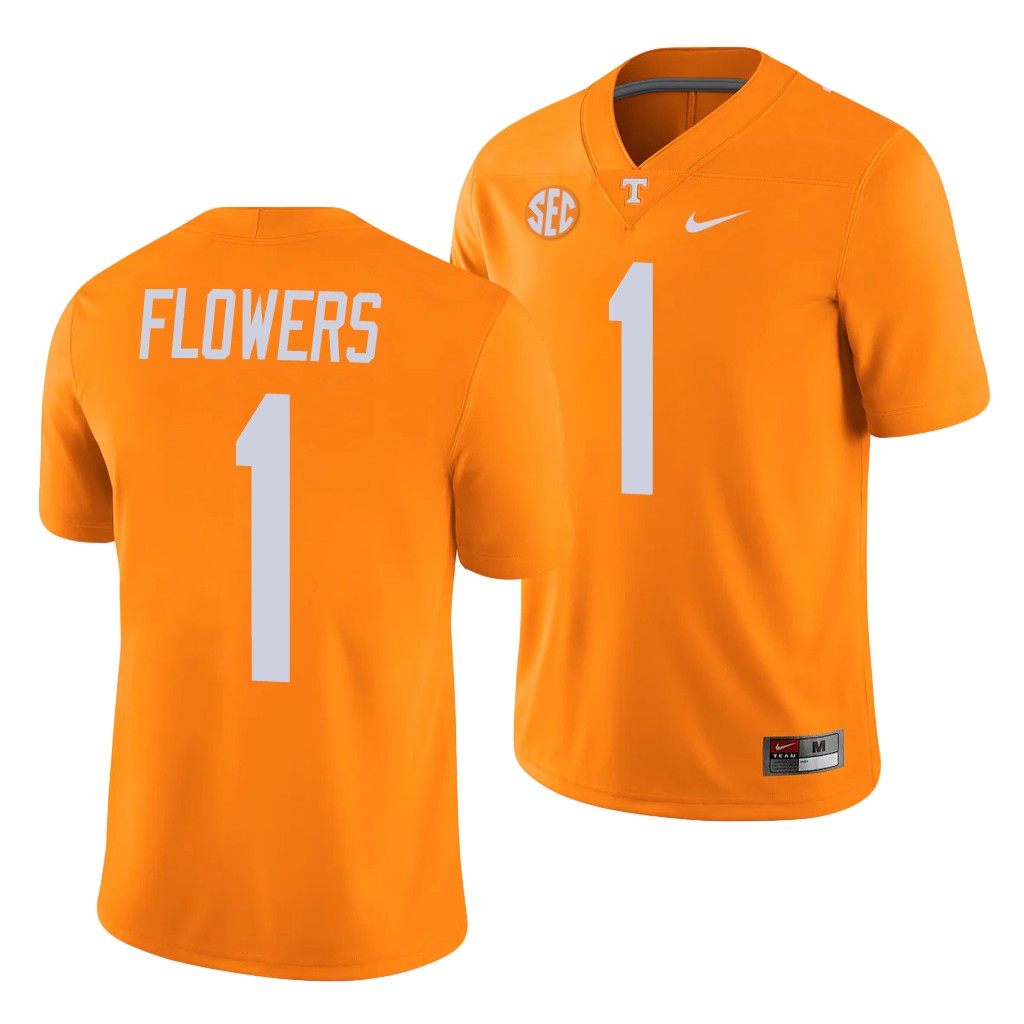 Tennessee Volunteers Trevon Flowers Orange College Men's Alumni Player Game Jersey