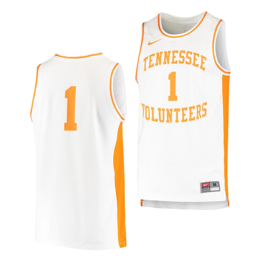 Tennessee Volunteers White Retro College Baketball Jersey Tennessee Volunteers