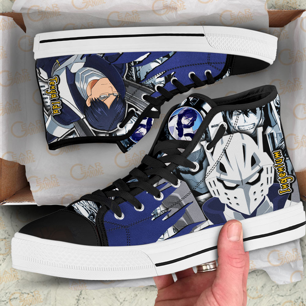 Tenya Ida High Top Shoes Custom My Hero Academia Anime Sneakers